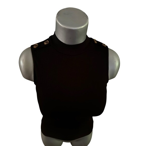 Active USA sleeveless mock neck top Small - Picture 1 of 6